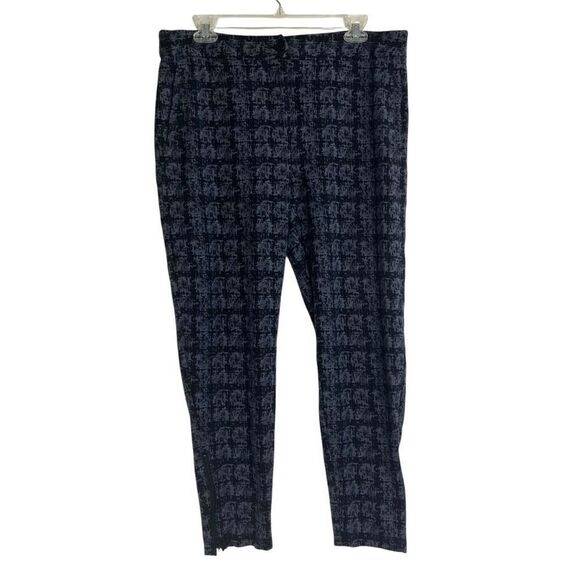 Betabrand Womens Shibori Print Straight Leg Yoga Dress Pants Black Gray Size XL - Picture 1 of 15